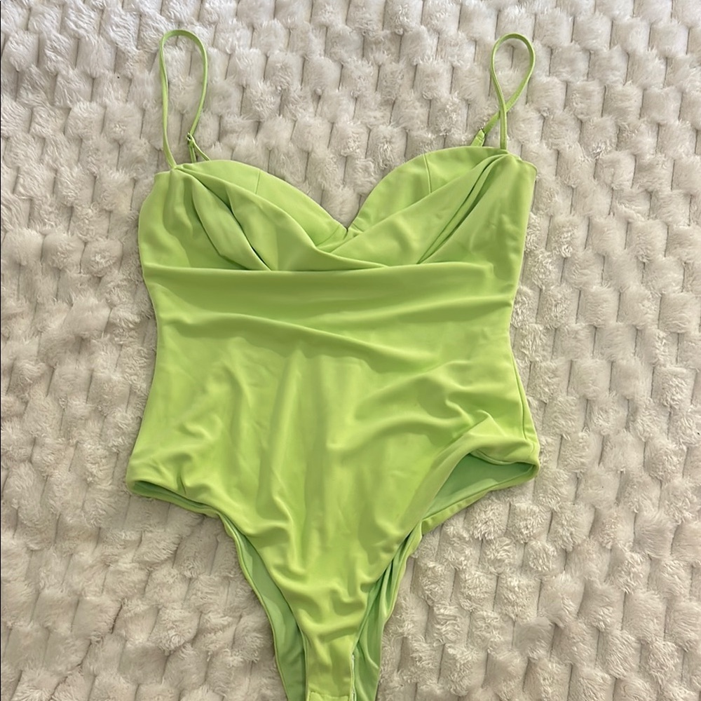 Lime Green sweetheart bodysuit
